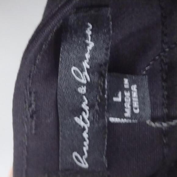 NWT Hunter & Brown Women's Black/My Every Occasion Pants Size Large - Picture 10 of 10